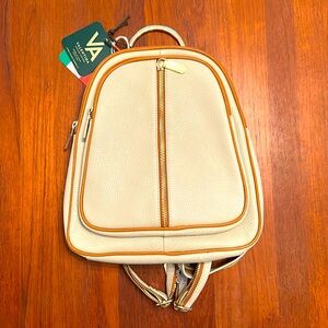 BNWT VALENTINA Genuine Leather Convertible Bag Backpack Purse